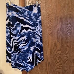 NWOT Chico’s skirt (blues and white)